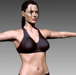 Angelina Jolie body Z 3d model