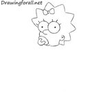 How To Draw Maggie From The Simpsons - Mediland Biz
