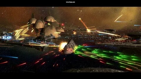 Yuuzhan Vong War fleet battle - YouTube