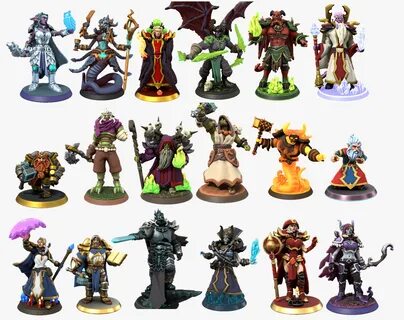 Персонажи вселенной Warcraft как миниаютры Hero Forge