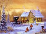Country Christmas, Country Christmas Landscape Wallpapers Di