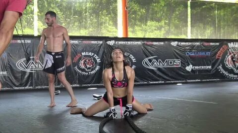 Rika Ishige MMA conditioning workout - YouTube