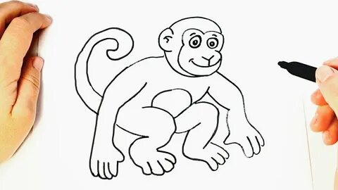 How to draw a Monkey Step by Step Monkey Drawing Lesson - Yo
