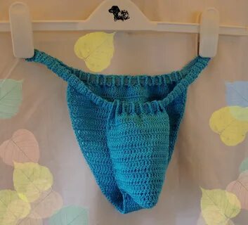 Men Bikini Crochet Swimsuit Sexy Beach Bottom Etsy