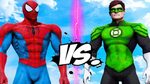 Kjragaming - SPIDERMAN MUSCLE VS GREEN LANTERN - EPIC BATTLE