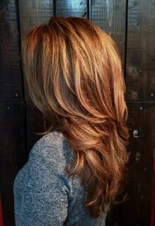 Light copper and golden blonde balayage Hair styles, Short h