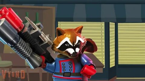 Lego Rocket Raccoon in a nutshel - YouTube