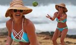 Britney Spears has a ball on Kauai holiday despite sunburn D