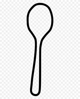 Outline Spoon Clipart Black And White : Spoon Clip Art Outli