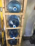 5 gallon water jug storage shelf Water bottle storage rack, 