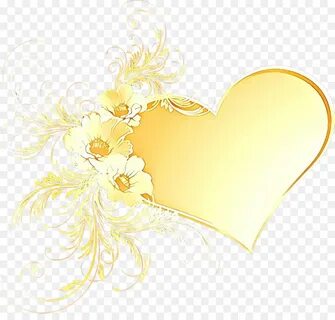 heart yellow clip art heart png download - 1000*937 - Free T