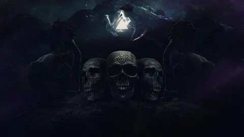 2560x1440 Scary Skulls 1440P Resolution Wallpaper, HD Fantas