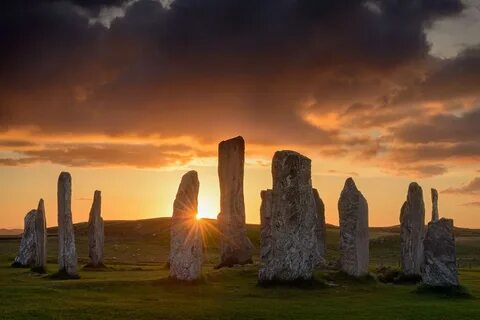Callanish Stones: Isle of Lewis, Scotland Standing stone, Li