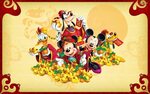 Mickey And Minnie Mouse Donald Duck And Pluto Cartoon Disney