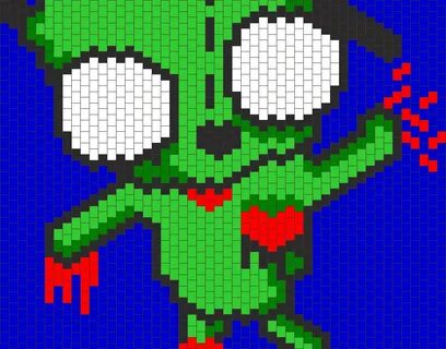 Zombie Gir bead pattern Pony bead patterns, Beading patterns