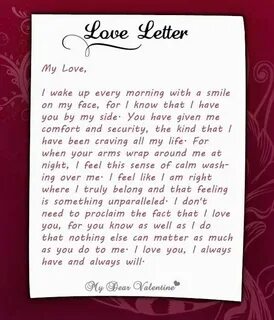 Love Letters, Letters Of Love Love letter for boyfriend, Rom