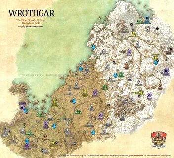 Story DLC Zone Maps for The Elder Scrolls Online (ESO)