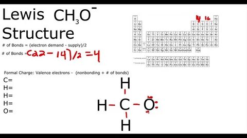 CH3O- Lewis Structure - YouTube