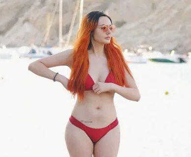 SARAH GOODHART in Bikini at a Beach in Tenerife 12/19/2017 -