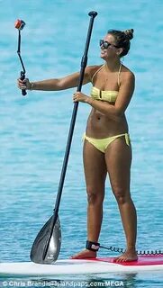 Georgia Leigh Cantwell paddle boards in Barbados Daily Mail 