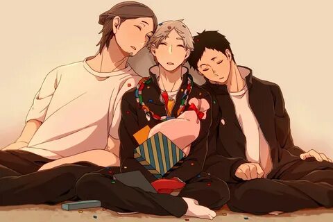 Resultado de imagem para daichi x suga x asahi gif Haikyuu a