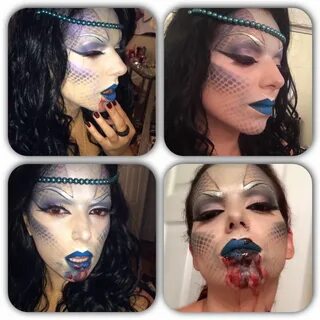 Kara Delfino Make-up Artist Evil mermaids, Halloween costume