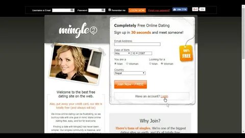 Mingle2 Login Sign In Online Dating Login - YouTube