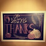 Created in His Image: November chalkboard Thanksgiving chalk