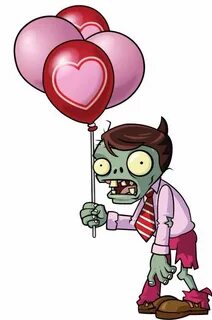 Zombie básico San Valentín Plantas vs zombies personajes, Pl