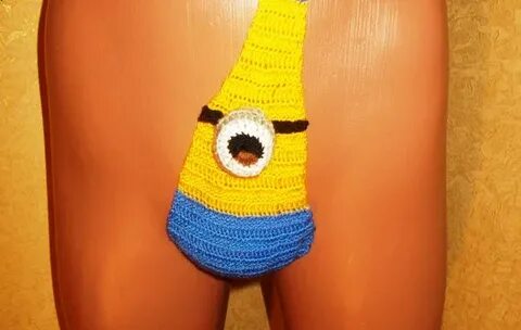 Crochet Minion Thong Beach Mens Cotton Sexy Underwear Etsy