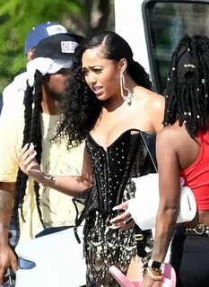 Jordyn Woods on the set of a music video in Miami-02 GotCele