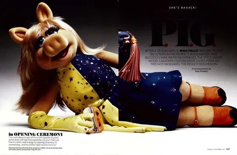 The Muppets' Star Miss Piggy Models for In Style! - Movie Bu
