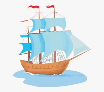 Explorer Clipart Wooden Ship - Sailing Ship Clipart, HD Png 