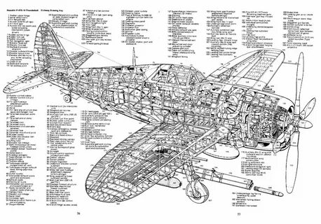 World at War on Twitter: "p Republic P-47 Thunderbolt cutawa