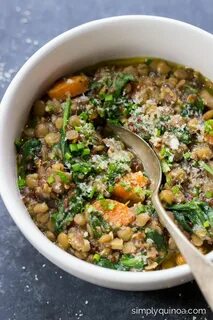 One-Pot Lentils + Quinoa with Spinach Recipe Lentils and qui