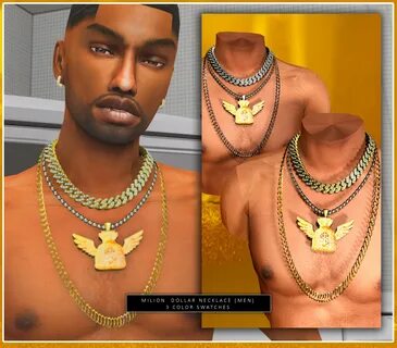 Sims 4 MILLION DOLLAR NECKLACE (MEN) The Sims Book