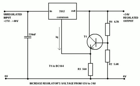 Build a Voltage Regulator 12v to 24v using 7812 Electronic C