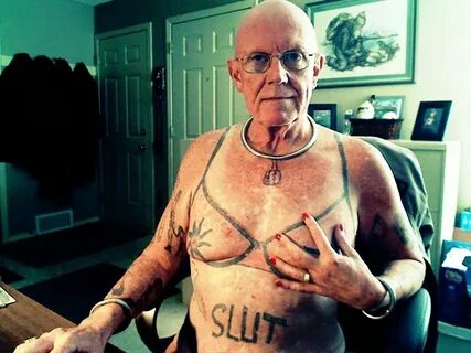 The award for stupid elderly tattoo goes to Weird tattoos, H