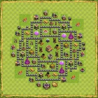 TH 8 HYBRID BASE CLASH OF CLANS Map for Clash of Clans 2015 