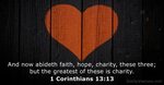 1 Corinthians 13:13 - Bible verse (KJV) - DailyVerses.net