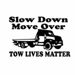 15*9.8cm tow truck driver use caution decal window outdoor o