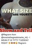 HAT SIZE ARE YOURS?? Show and Tell From - I MEAN IT IS TITTY