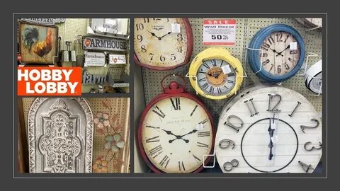 Hobby Lobby Rustic Wall Clock & Decor 50% OFF Shop With Me M