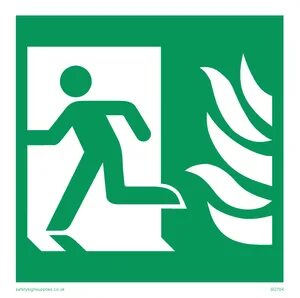 NHS running man left from Safety Sign Supplies