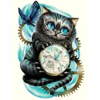 Cartoon Cat Clock 5D DIY Paint By Diamond Kit in 2022 Cheshi