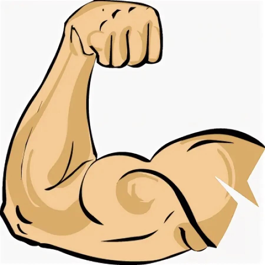 Bicep Clipart - Arm Making A Muscle - (450x450) Png Clipart 