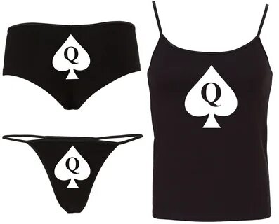 Camisole Set QUEEN of SPADES for BBC lovers owned slave boy 
