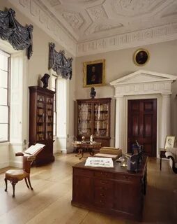 The Library at Kedleston Hall Georgian interiors, English co