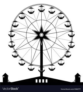 Ferris wheel Royalty Free Vector Image - VectorStock