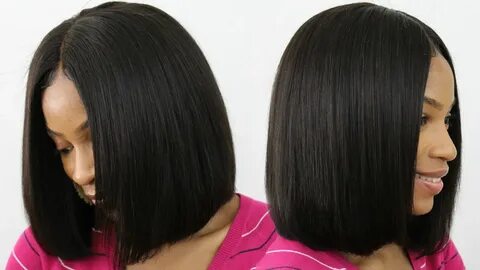 How to Make, Cut & Style a Blunt Cut Bob Wig ► Middle Part B